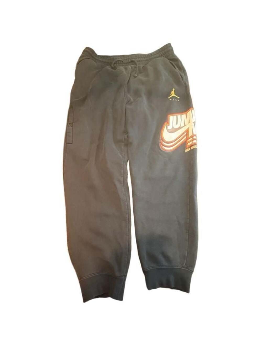 Nike Air Jordan Jumpman NBA World Champs Fleece Joggers Pants Black Mens Sz 2XL